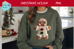 Latch Hook Yarn Christmas Sublimation | T-Shirt PNG Product Image 1