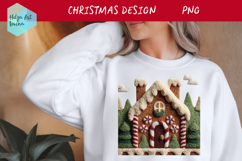 Latch Hook Yarn Christmas Sublimation | T-Shirt PNG Product Image 1