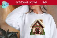 Latch Hook Yarn Christmas Sublimation | T-Shirt PNG Product Image 1