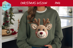 Latch Hook Yarn Christmas Sublimation | T-Shirt PNG Product Image 1