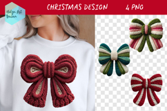 Latch Hook Yarn Christmas| Bow PNG Product Image 1