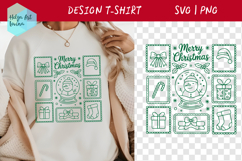 Christmas postage stamp Sublimation T-shirt SVG Product Image 1