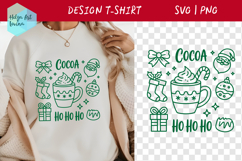 Christmas Hot Drinks Sublimation T-shirt SVG Product Image 1
