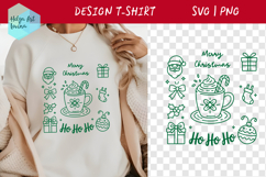 Christmas Hot Drinks Sublimation T-shirt SVG Product Image 1