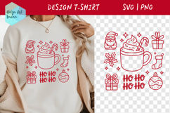 Christmas Hot Drinks Sublimation T-shirt SVG Product Image 1