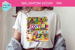 Coffee Mom Life Quote Collage. Clipart PNG Product Image 1