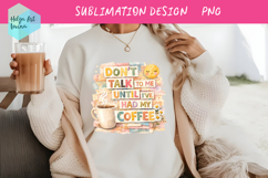 Coffee Mom Life Quote Collage. Clipart PNG Product Image 1