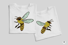 4 Chalky Texture Honey Bee Illustrations SVG Product Image 5