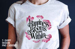 Happiness quote tshrit sublimation png Product Image 1