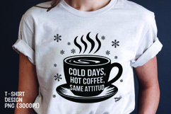 Coffee quote tshirt sublimation design Product Image 1
