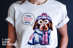 Dog sarcastic t-shirt sublimation png Product Image 1