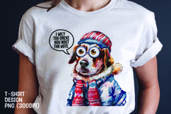 Dog sarcastic t-shirt sublimation png Product Image 1