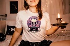 We're all doomed - pastel goth skull sublimation design Product Image 2