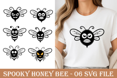 Spooky honey bee svg design, t-shirt svg, mug svg Product Image 1