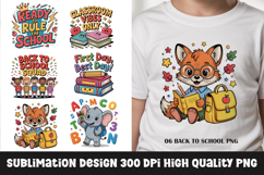 Back to school, funny school quote, clipart PNG Product Image 1
