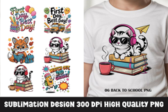 Back to school, funny school quote, clipart PNG Product Image 1