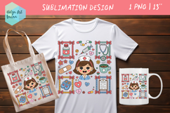 Clipart Nurse | Design sublimation Product Image 1