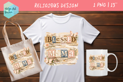 Blessed Mama Collage. Clipart PNG Product Image 1