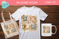 Religious Quote Collage. Clipart PNG Product Image 1