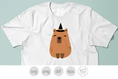 Witch Capybara For Halloween Svg and Png Files for Cricut Product Image 6