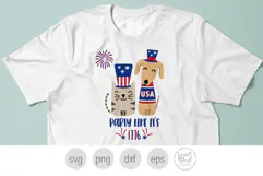 Party Like It's 1776 Cat and Dog. America's 250th Birthday Product Image 4