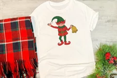 Christmas Elves - Cute Winter Elf Line Art Clipart & Pattern Product Image 12