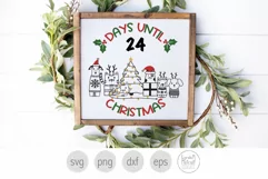 Christmas Countdown Svg File, Holiday Dogs and Cats Svg Product Image 4