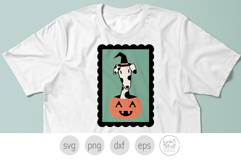 Halloween Dog Svg, Cute Witch Clipart, Dalmation Witch Product Image 4