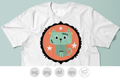 Frankenstein Svg, Halloween Cat Svg, Halloween Layered Svg Product Image 6