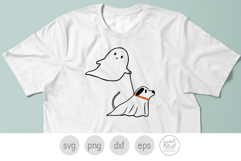Halloween Ghost and Ghost Dog SVG, Ghost Walking Pet Png Product Image 3