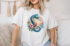 Seahorse Sublimation PNG, Tropical Ocean Clipart Product Image 2