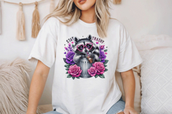 Stay Trashy Raccoon PNG, Funny Sublimation Product Image 2