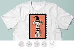 Halloween Witch Dog Svg. Spooky Dog Clipart Png Product Image 2