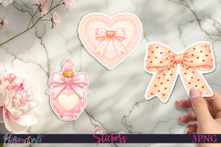 Coquette Stickers | Cute Girly Aesthetic Clipart | Bow Product Image 1