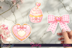 Coquette Stickers | Cute Girly Aesthetic Clipart | Cupcake Product Image 1