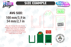 Santa Letter Holder Ornaments Laser Cut Bundle|Christmas SVG Product Image 3