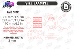 Valentine’s Lantern Laser Cut Bundle | Hanging Candle Holder Product Image 7