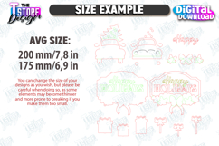 Christmas Welcome Signs Laser Cut Bundle|Wall Decor|Xmas SVG Product Image 2