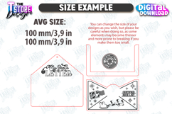 Santa Letter Holder Ornaments Laser Cut Bundle|Christmas SVG Product Image 2