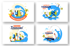 10 World Tsunami Awareness Day Illustration Product Image 3