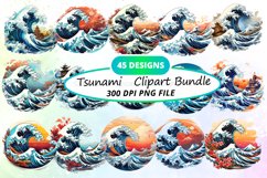 Tsunami Sublimation Clipart Bundle Product Image 1