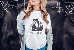 10 Halloween White t-shirt model mockup mock ups bundle Product Image 2