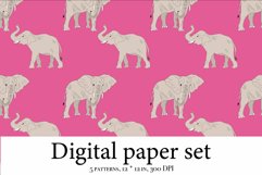 Elephant Digital Papers - Zebra Seamless Pattern Product Image 7