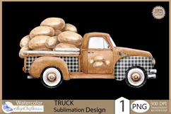 Truck png clipart |vegetables truck potatoes sublimation Product Image 2