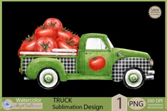 Truck png clipart |vegetables truck tomatoes sublimation Product Image 2