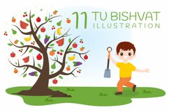 11 Happy Tu BiShvat Illustration Product Image 1