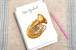 Watercolor Tuba Clipart Bundle Product Image 4