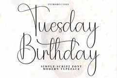 Tuesday Birthday Product Image 1