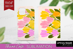 Tulip Modern Floral Phone Case PNG Sping Flower Case PNG Product Image 1