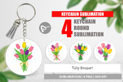 Keychain Tulip Bouquet Product Image 1